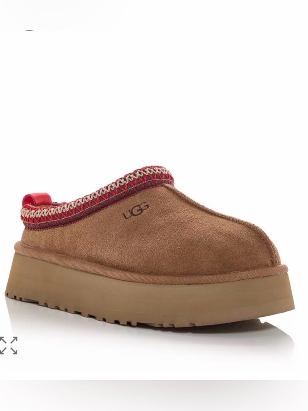UGG Tazz II Chestnut Platform Slipper Size 8